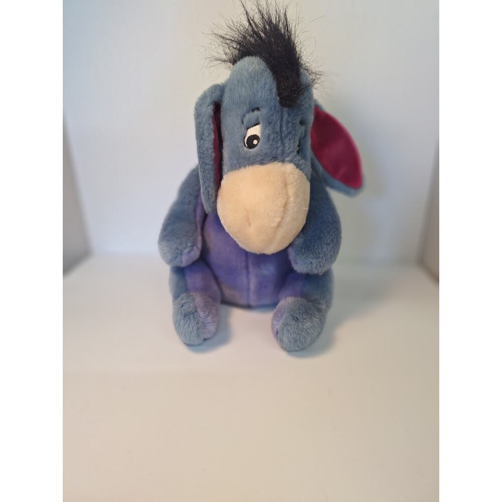 Vintage Disney Store Eeyore Plush Toy with Removable Tail.